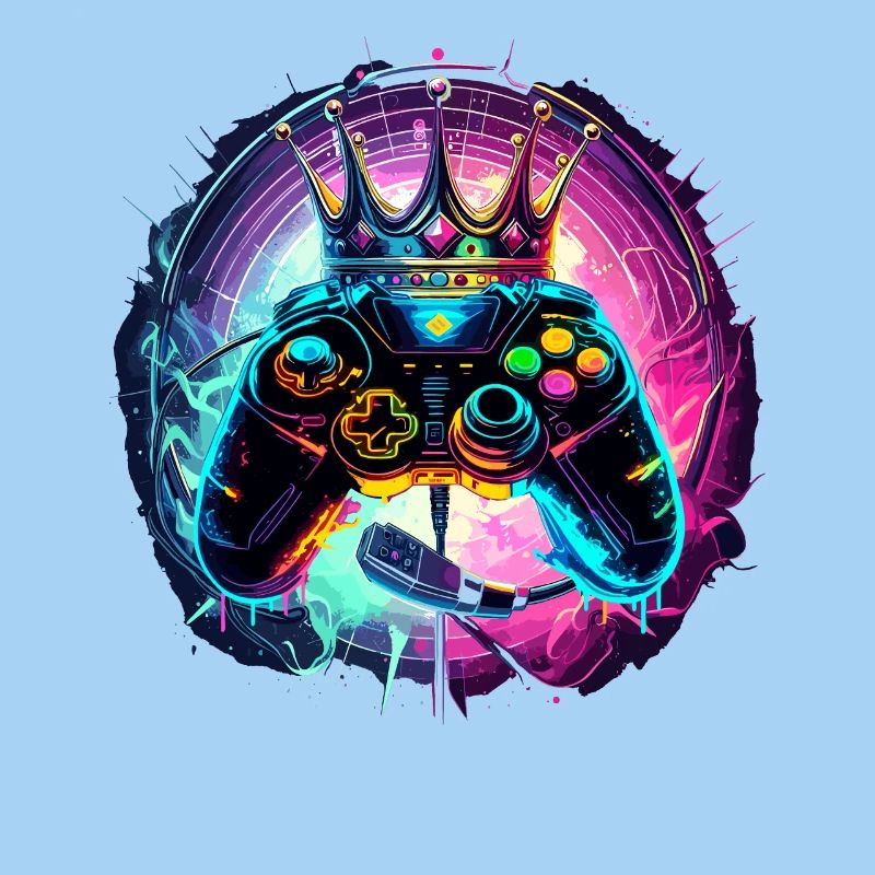 Gaming Controller mit Headset und Krone