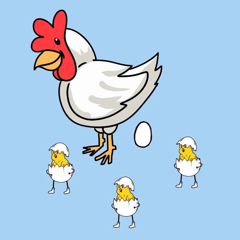 Easter Hen Chick Baby Eggs Eggshell Poultry