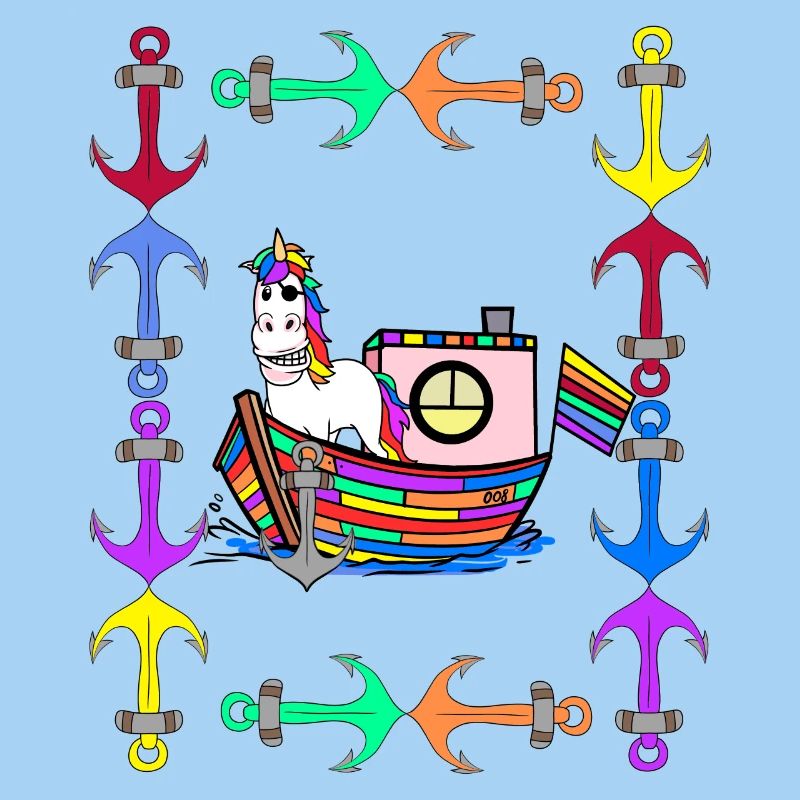 Rainbow Unicorns Rainbow Flag LGBT