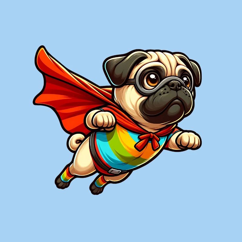 Superhelden-Mops