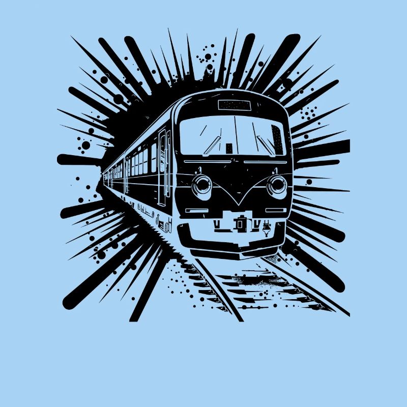Cartoon Eisenbahn