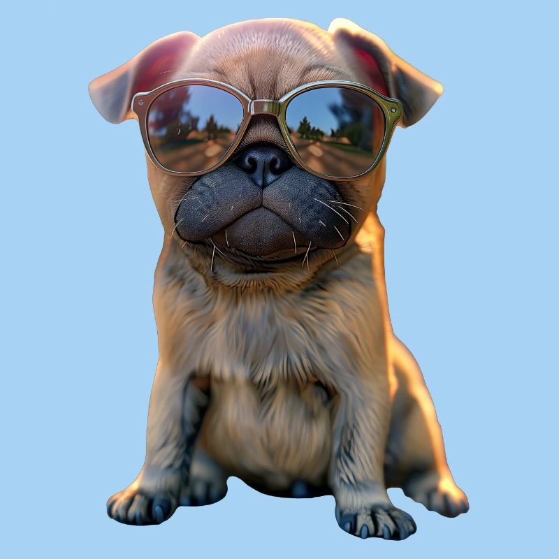 Mops Beige Hunde Liebe Carlin Kleiner Süßer Mops