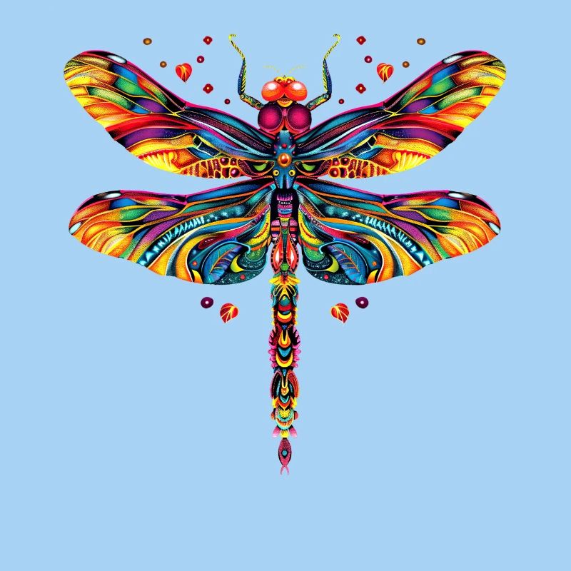 Libellule Libellule Ailes Colorées Libellules Mignonnes