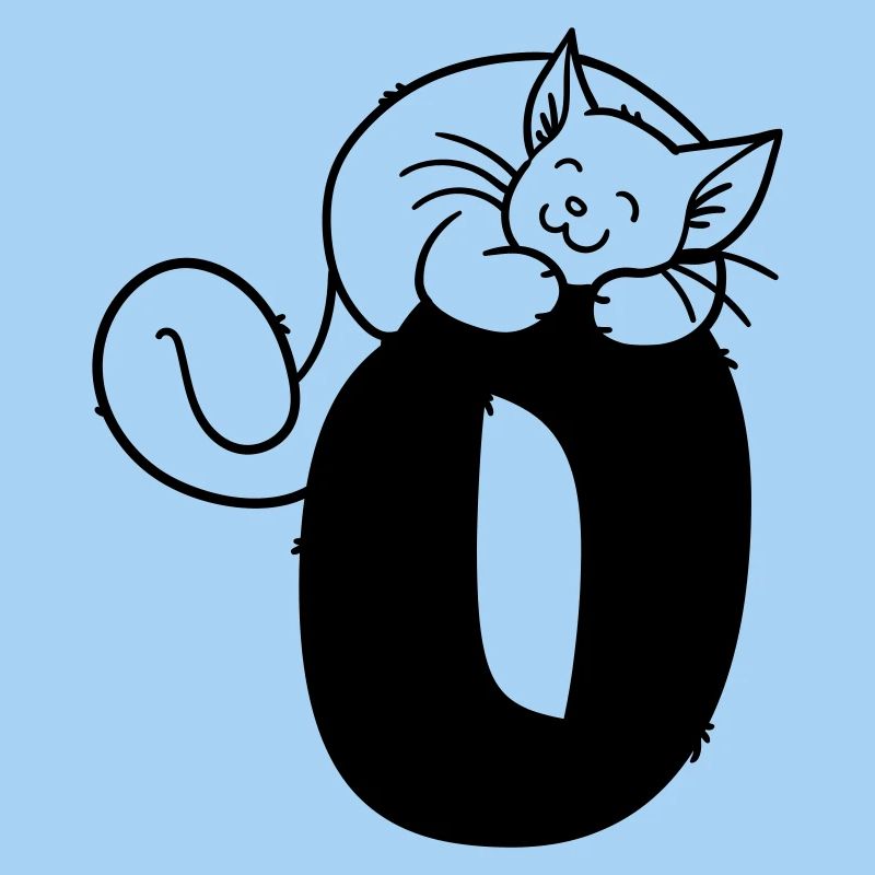 Katze Buchstabe O