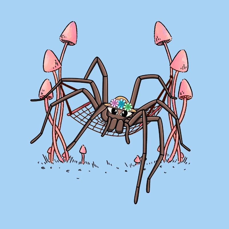 araignée filant hamac suspendu toile d’araignée