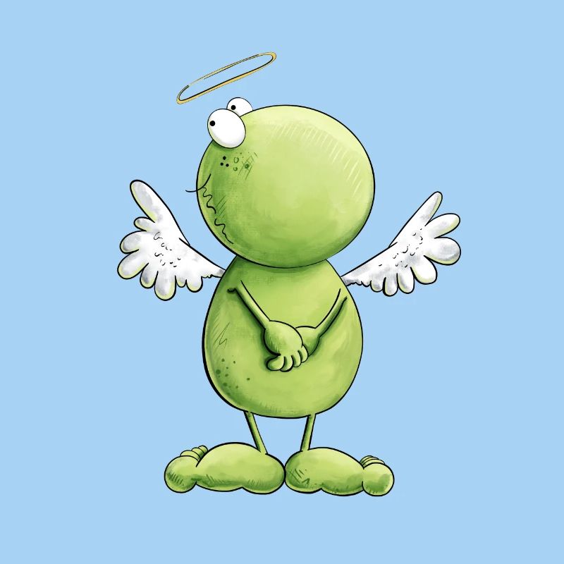 Frosch Engel Unschuld
