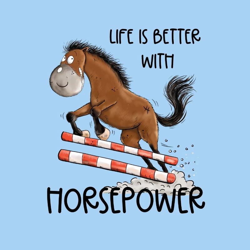 Witziges Springpferd Springreiten Tunier Pferd