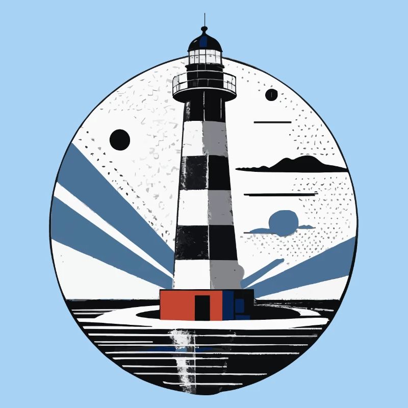 Lighthouse, Coast, Sea