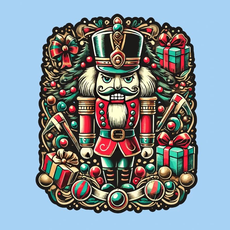Nussknacker Weihnachten Festlich Bunt