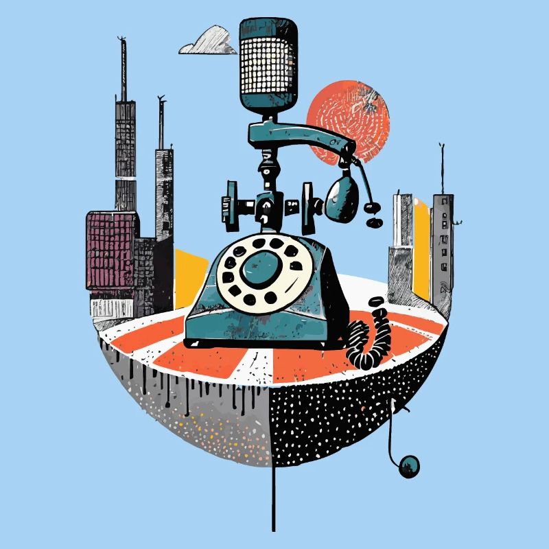 Téléphone, numérotation, cadran, ligne fixe