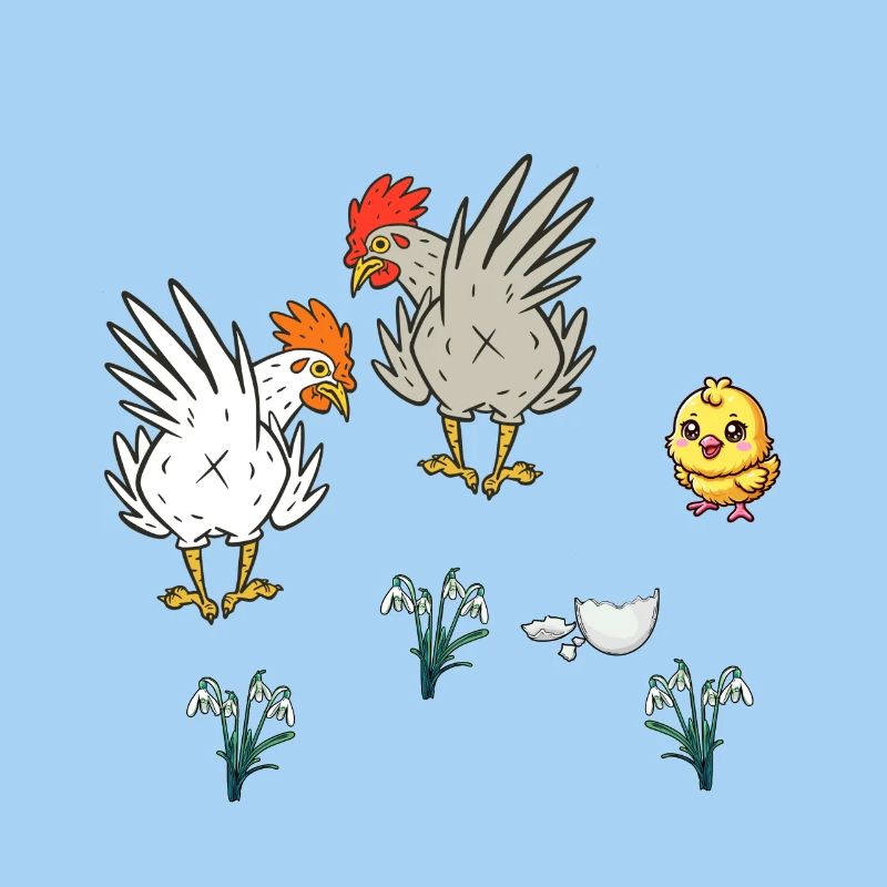 Chicken Chickens Poultry Chicks Spring Easter Child