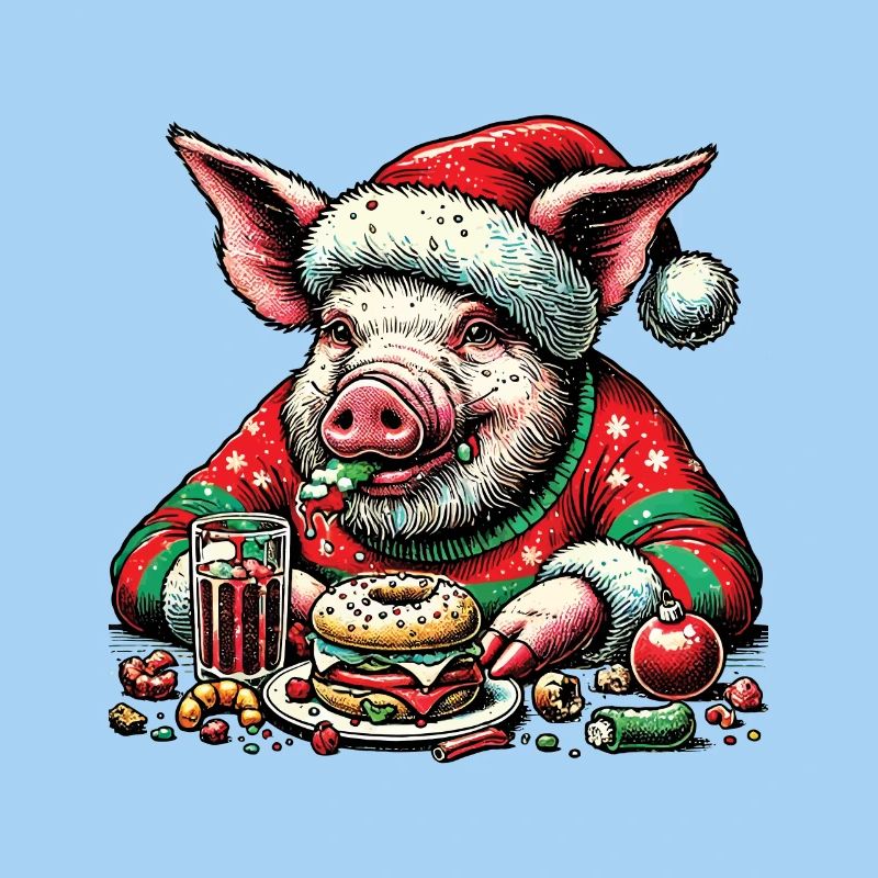 Christmas Pig Gluttony Fun