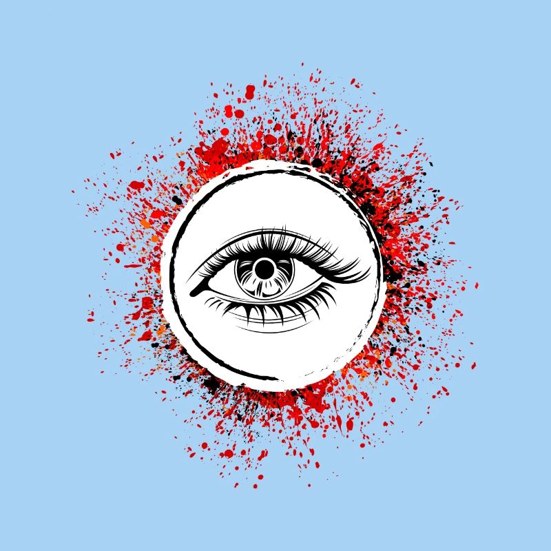 Eye symbol eyelashes