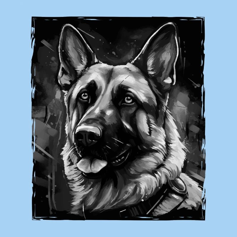 German Shepherd Dog Portrait
