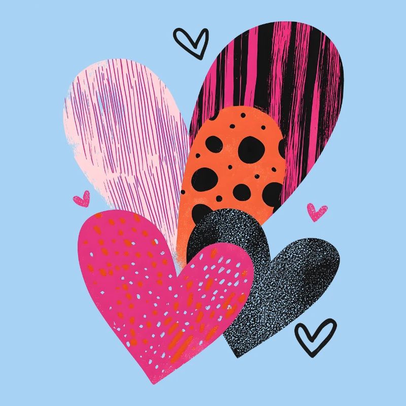 Herzen Liebe Valentinstag Herzmuster Geschenk