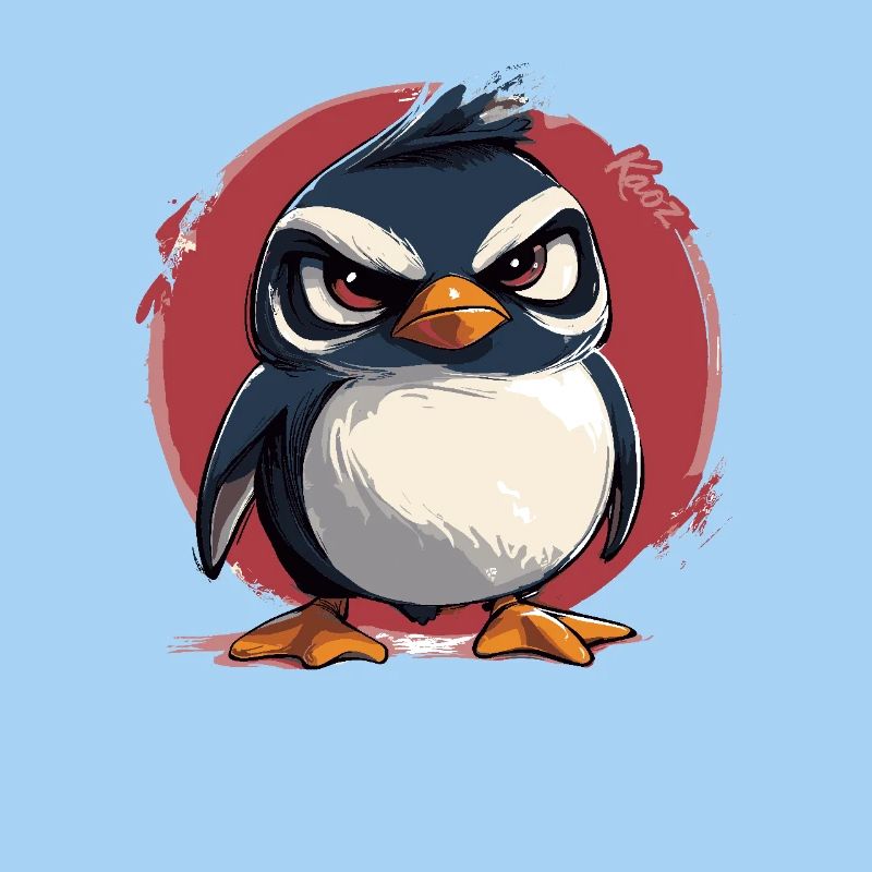 Bad mood penguin