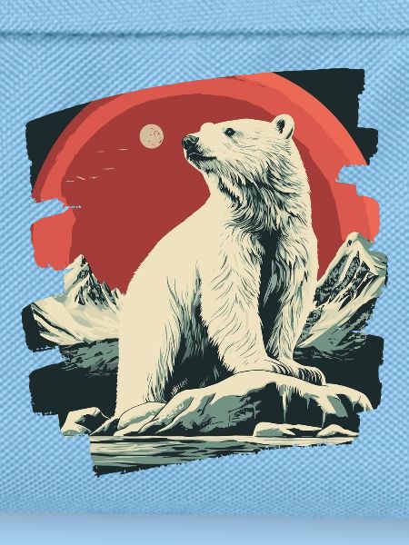 Eisiger Bär Retro