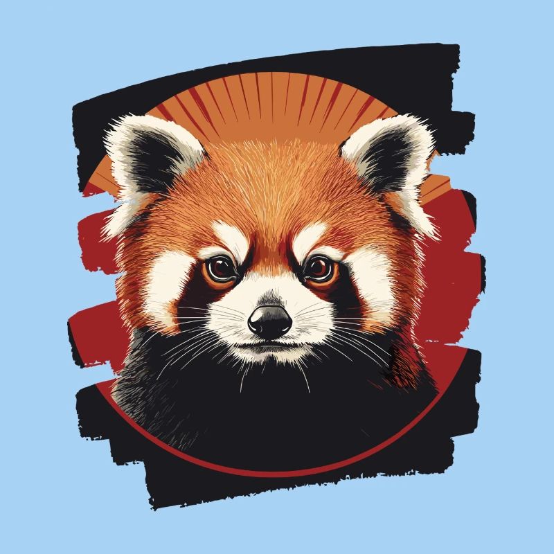 Roter Panda Retro