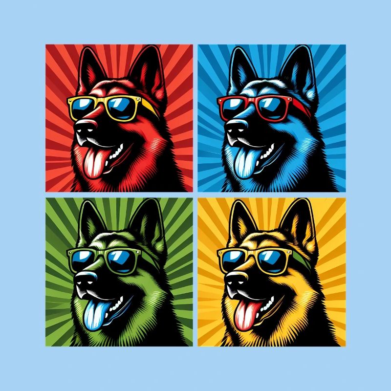 Shepherd's Pop Art Bear, Teddy, Biscuit, Waffles