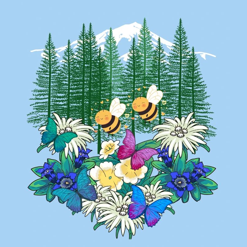 Forest Nature Spring Bee Bees Bumblebee