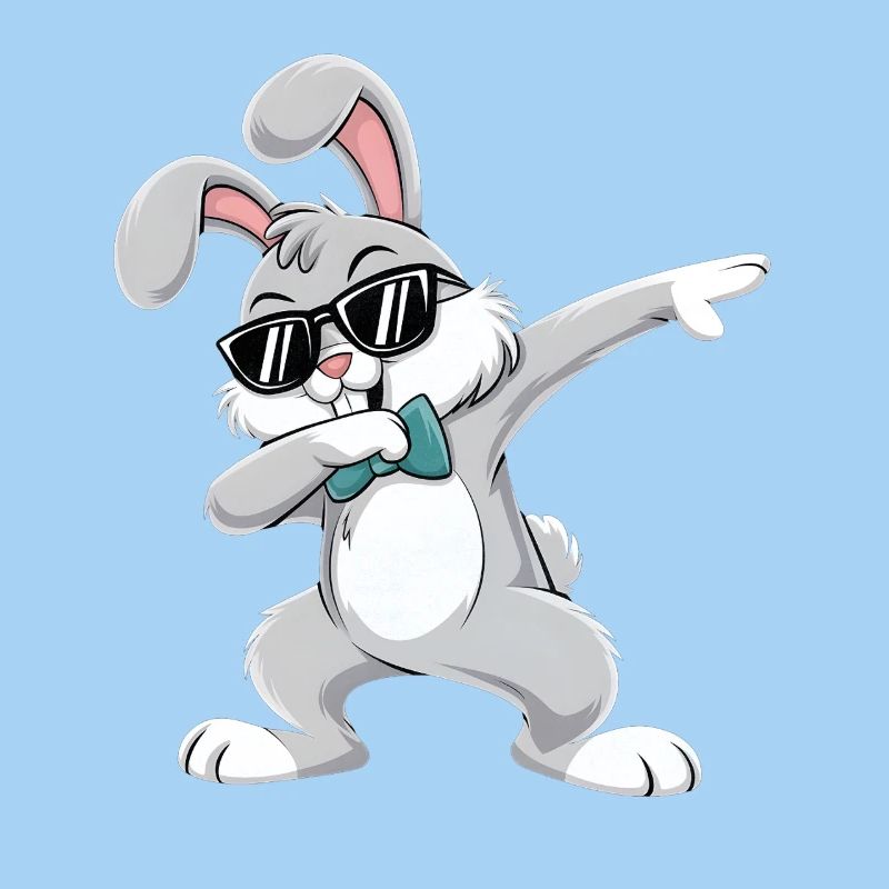 dubbing bunny happy easter