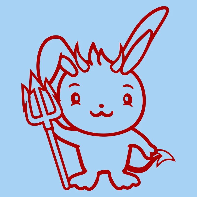 Bunny Devil Démon Mal Satan Enfer Trident Costume