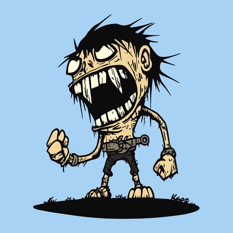 Hungry angry caveman