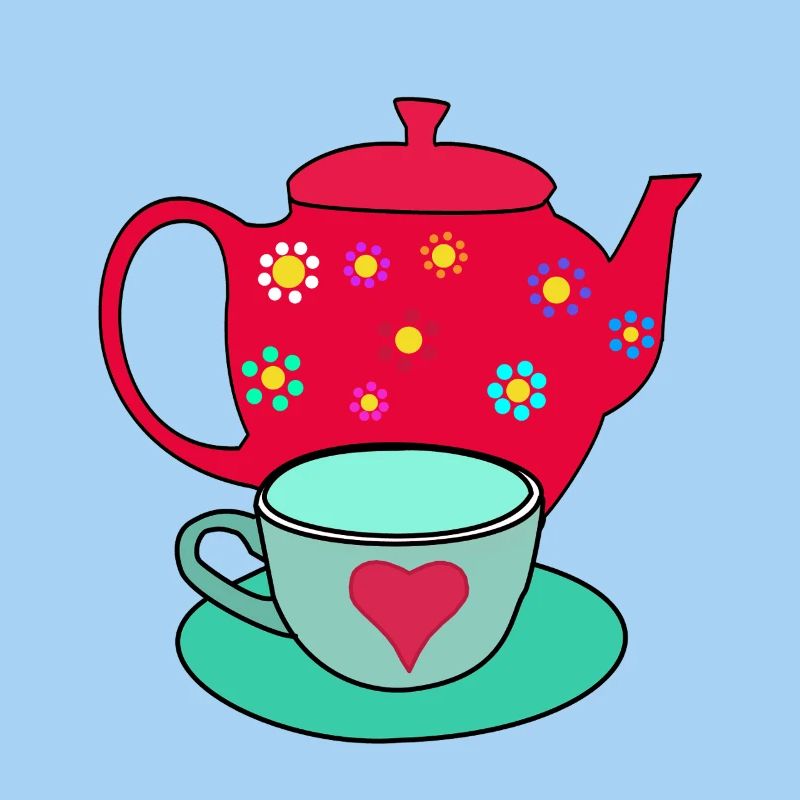 Teapot Tea Teacup Breakfast Drinks