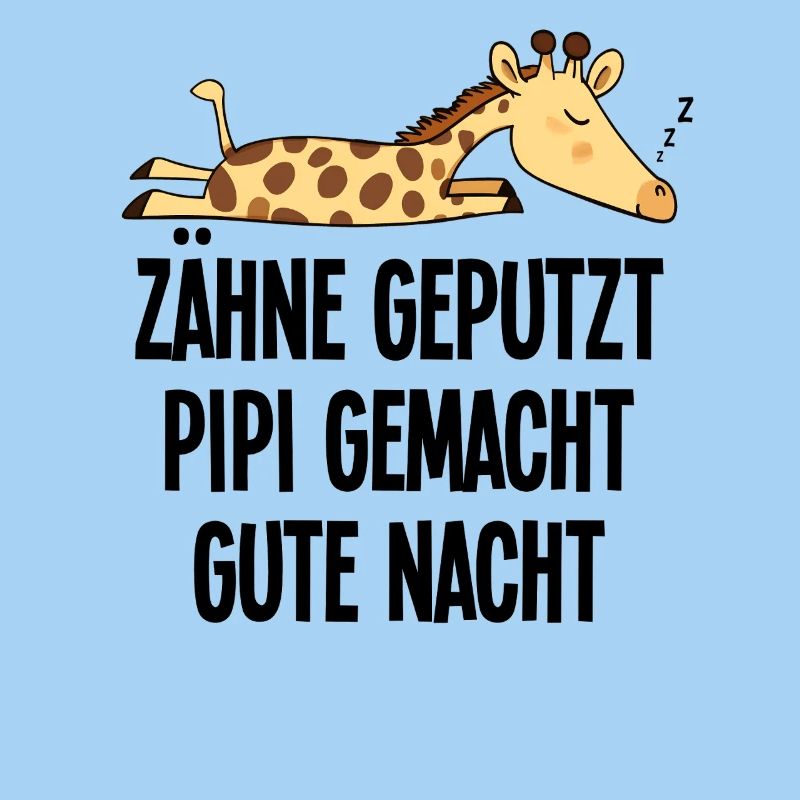 Giraffe Good Night Funny Teeth Brushed Gift