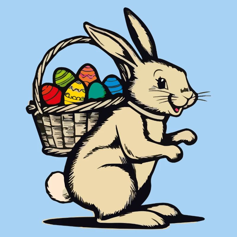 Lapin de Pâques rétro