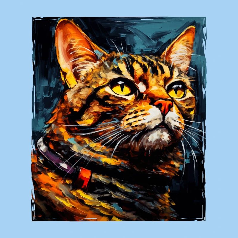 Cat Portrait Head