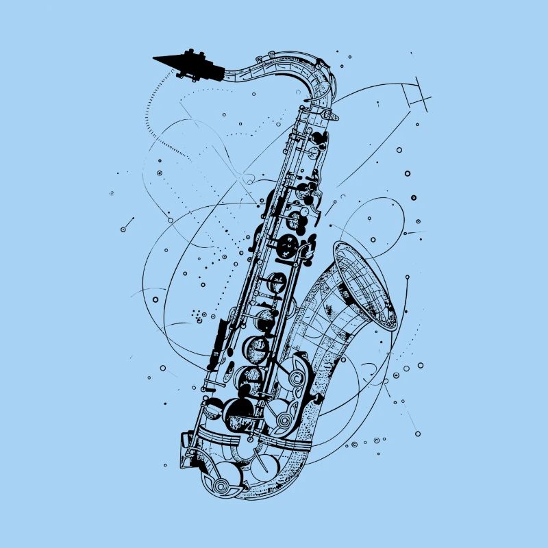 Saxophone Drawing
