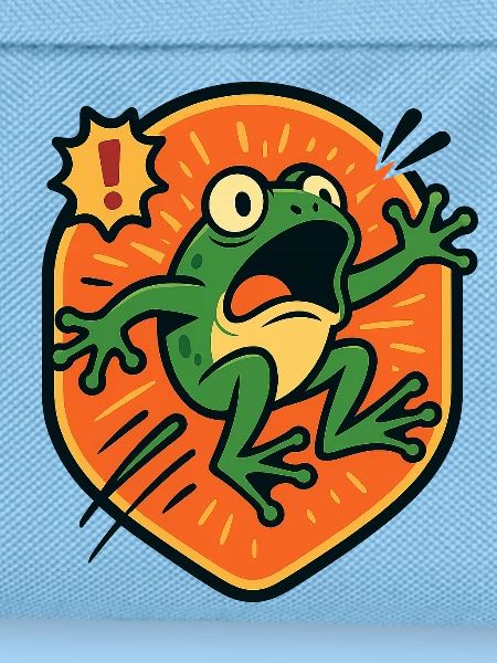 Panic Frog badge