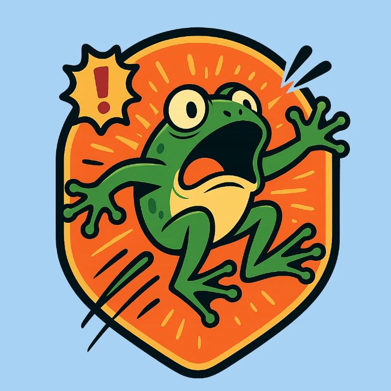 Panic Frog badge