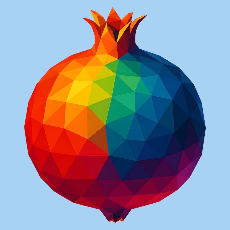 WPAP Style - Pomegranate