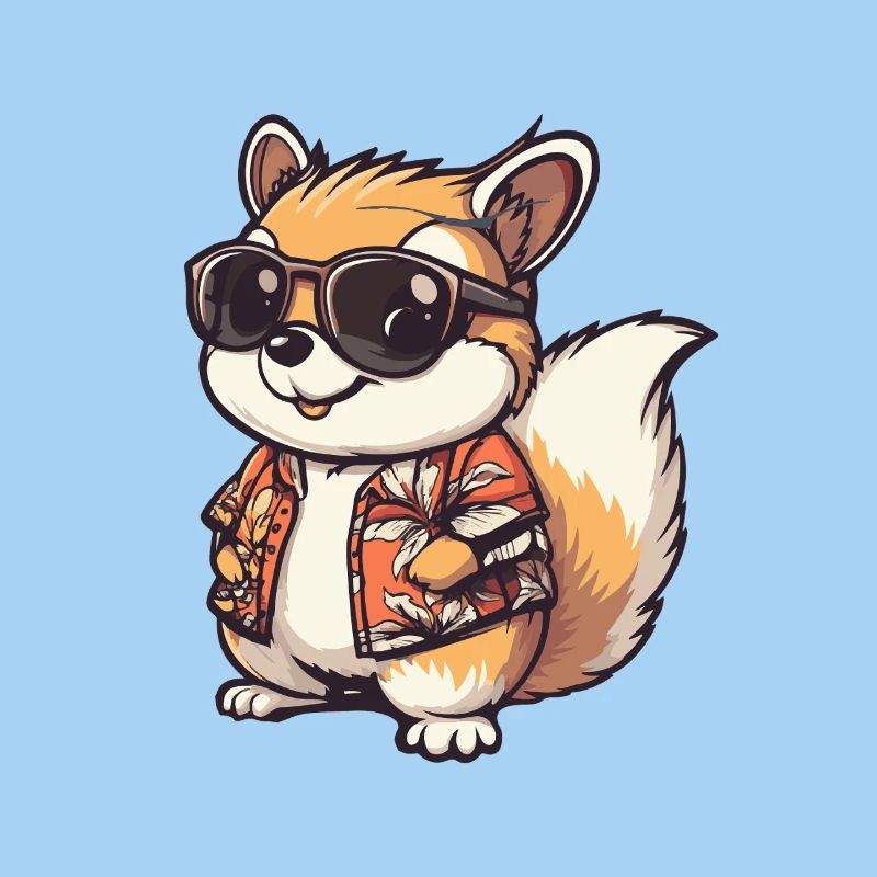 Squirrel Comic Holiday