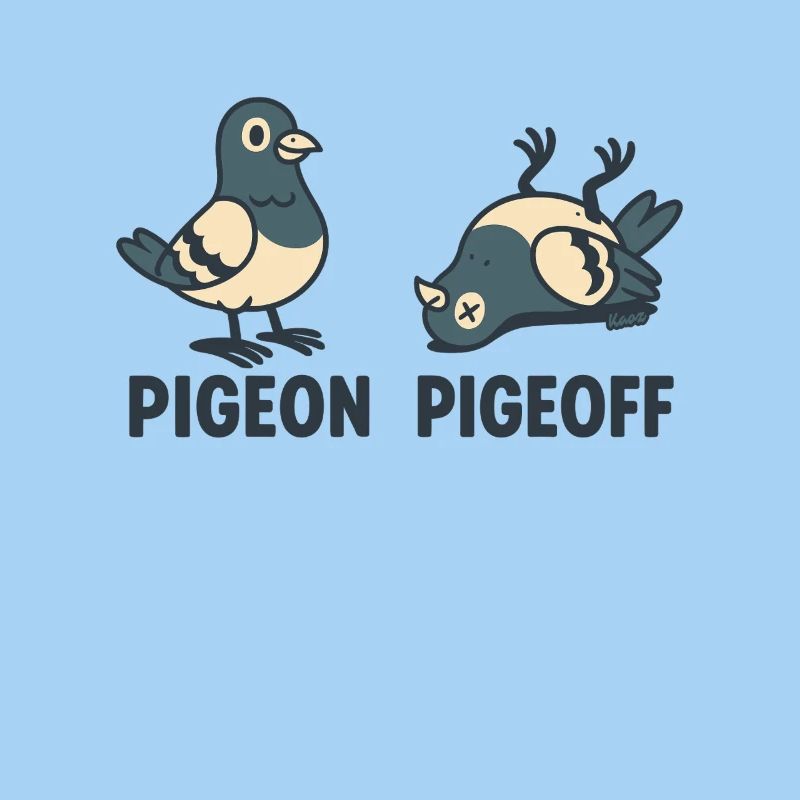 Pigeon debout et couché ON et OFF