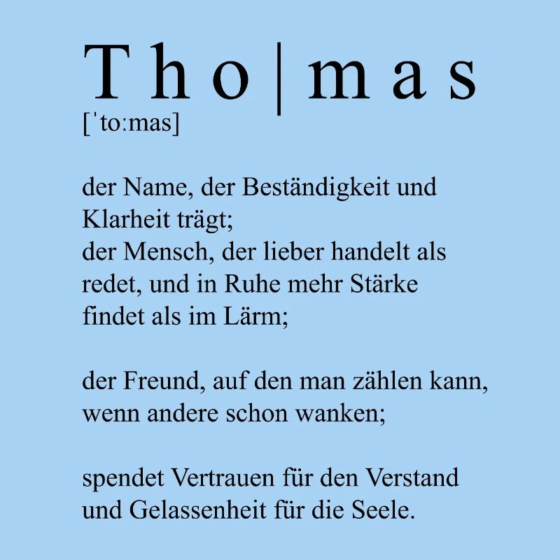 Thomas Definition Typografie