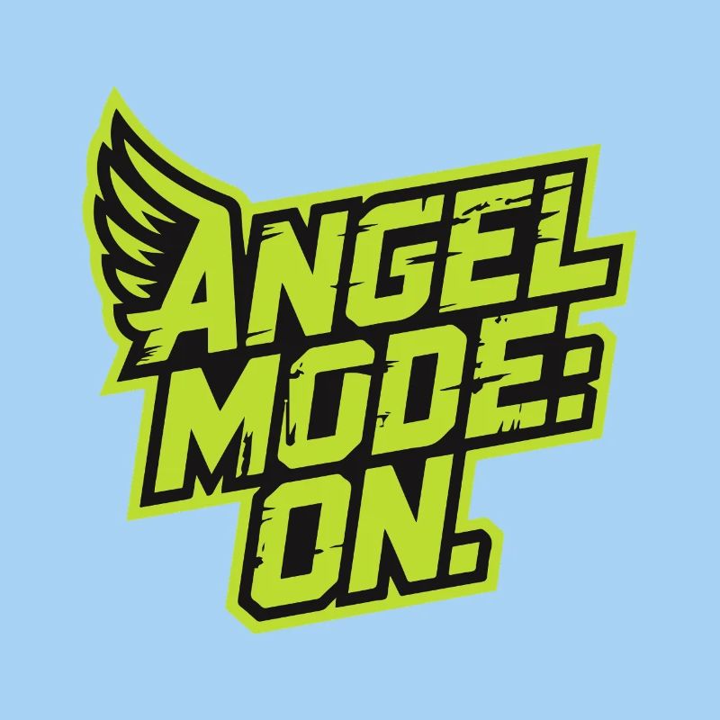 Angel Models On Bold Green Typography