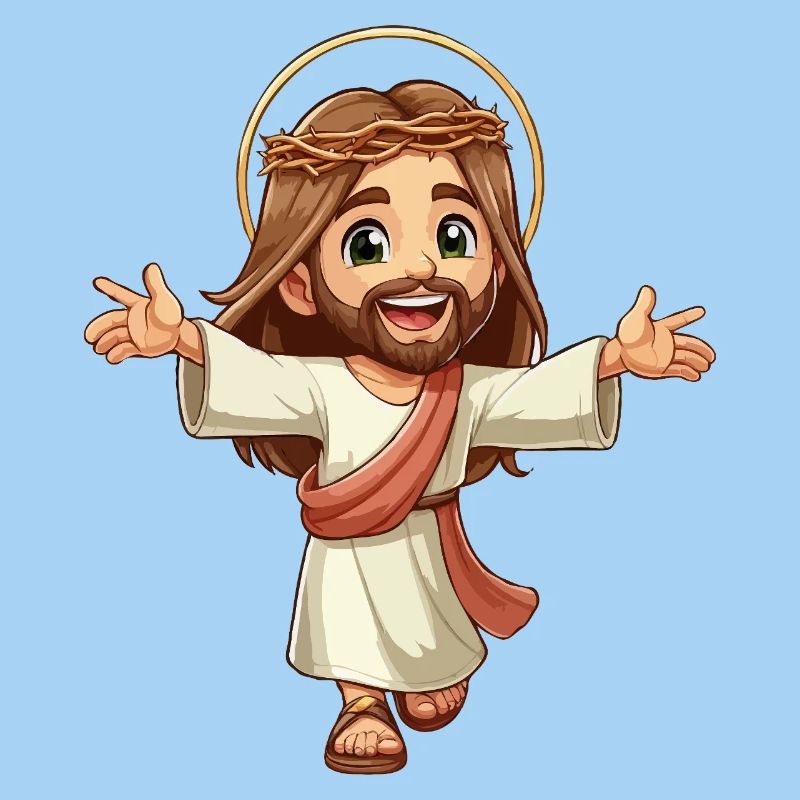 Glücklicher junger Jesus