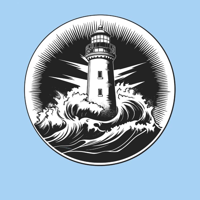 Leuchtturm im Sturm