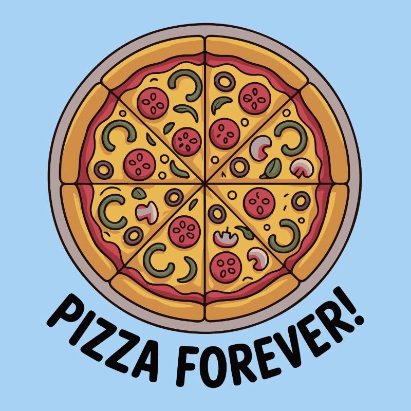 Retro Pepperoni Pizza Slice Pattern