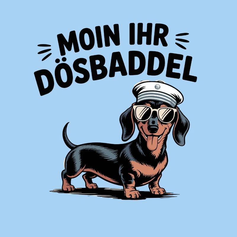  Moin Ihr Dösbaddel Dackel Seemann Spruch