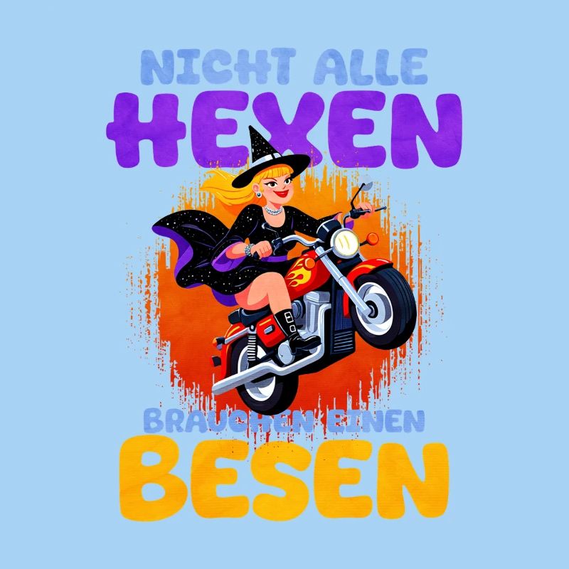 Hexen Motorrad Spaß Spruch