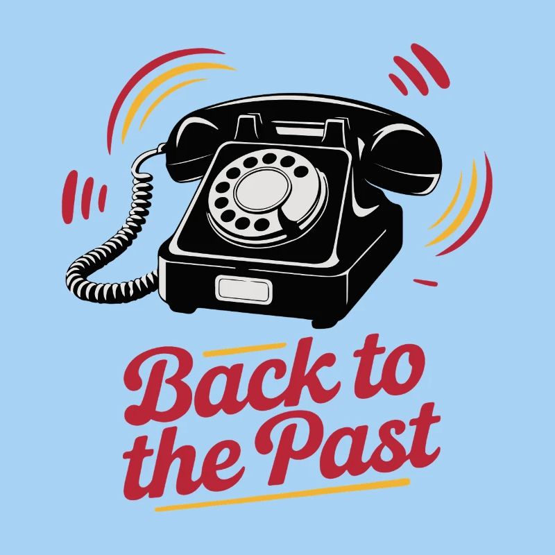 Retro Wählscheibentelefon Nostalgie Design