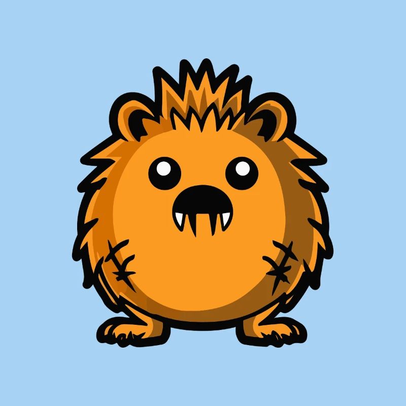 Igel Halloween Comic Lustig