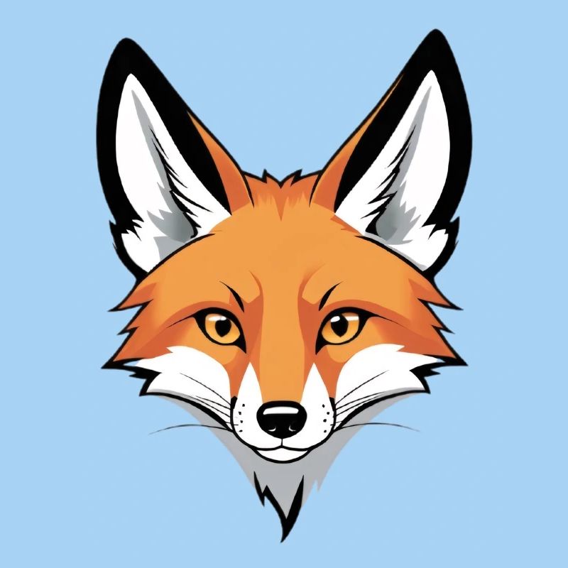 Fuchs Kopf Illustration