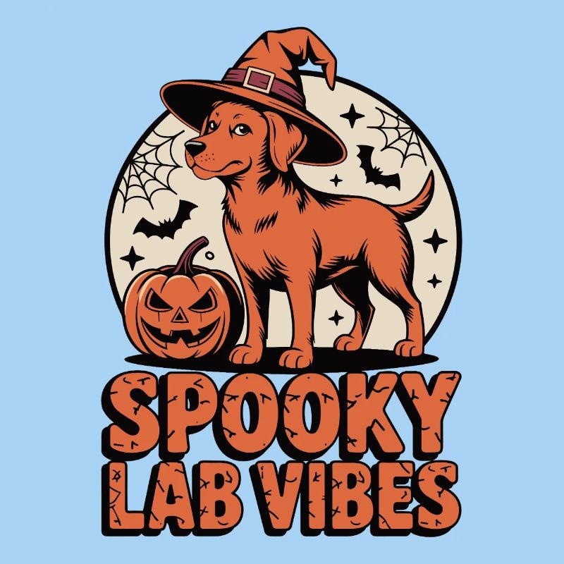 Spukiger Foxred Labrador Halloween
