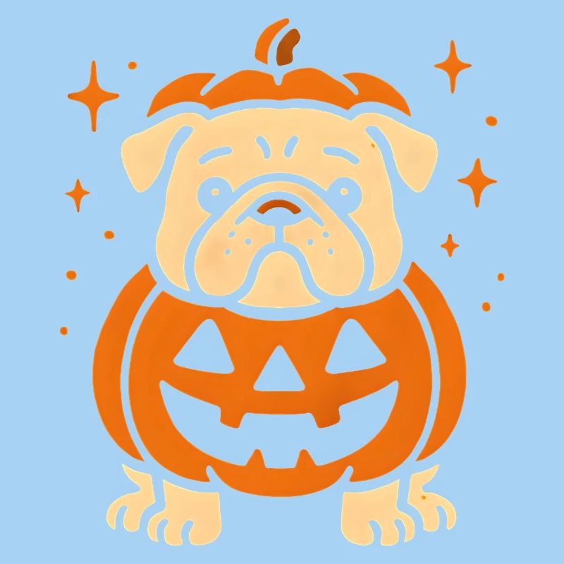 Jack-o-Lantern Pumpkin Dog