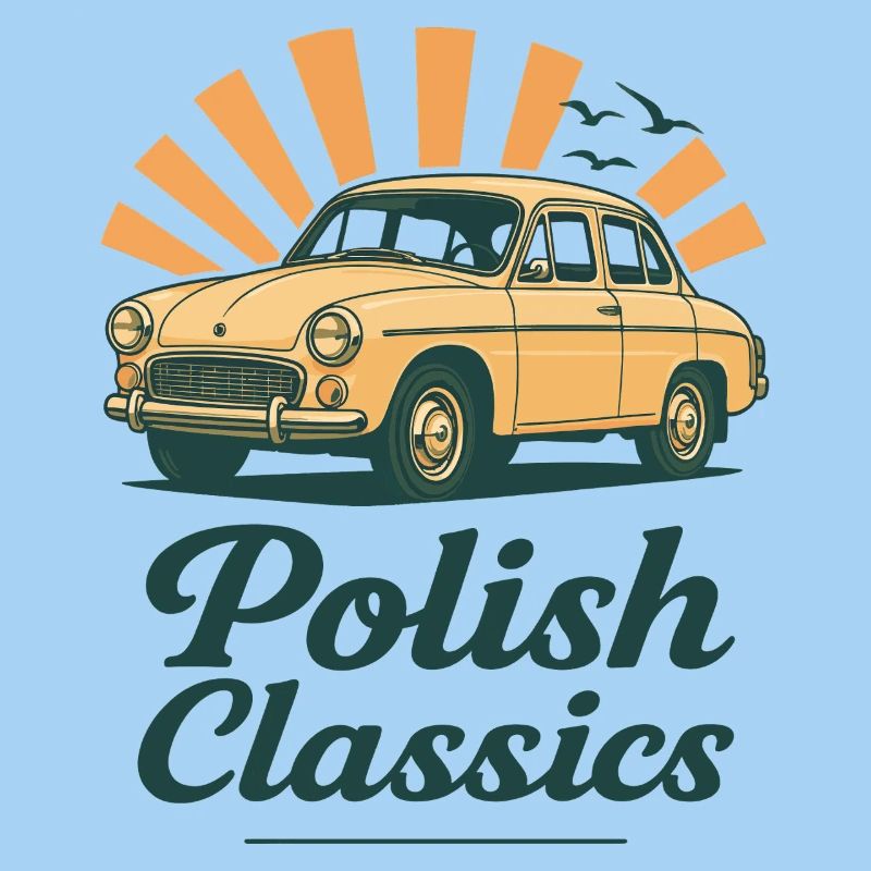 Polish Classic Mermaid Car Nostalgic Polish Pride